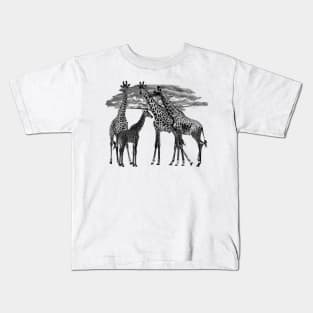 Giraffe - Family on Safari in Kenya / Africa Kids T-Shirt